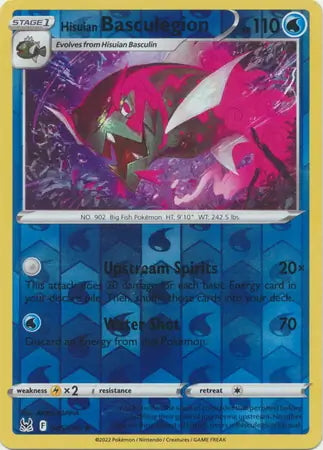 Lost Origin Hisuian Basculegion #45/196 reverse holo